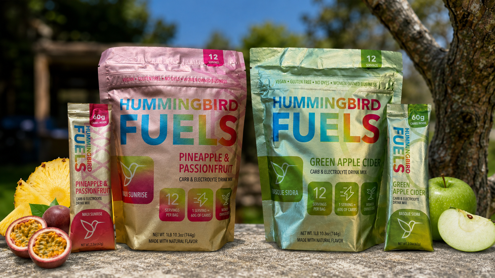 High Carb Drink Mix New Flavors Big Bag Bundle | Hummingbird Fuels