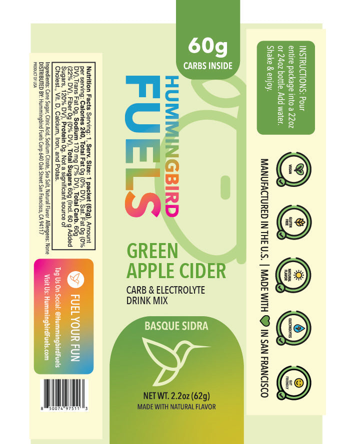 Hummingbird Fuels High Carb Drink Mix - Basque Sidra