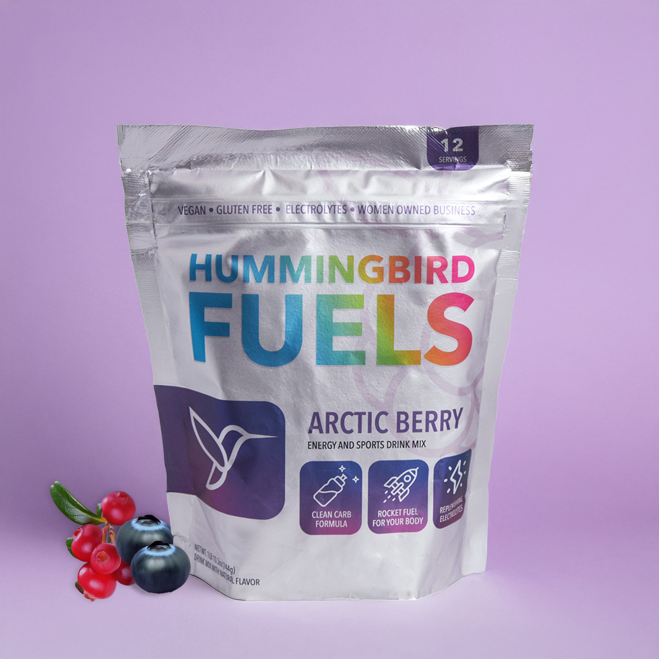 Hummingbird Fuels: Arctic Berry Sports Drink Mix Hummingbird Fuels: Arctic Berry Sports Drink Mix